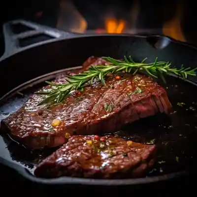 Braising Steak in a Frying Pan