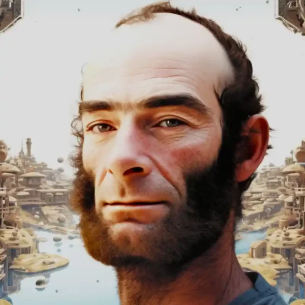 A man with Mutton Chops Beard