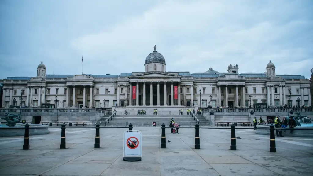 National Gallery, Trafalgar Square, London, UK