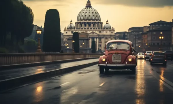 A car in the Vatican City