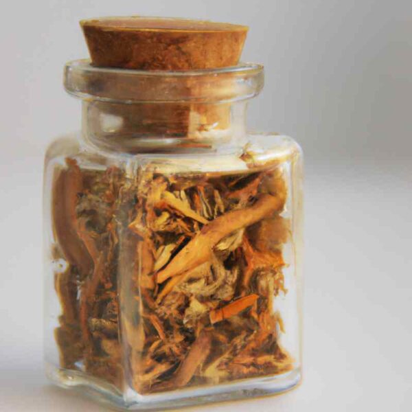 A bottle of dried Ashwagandha