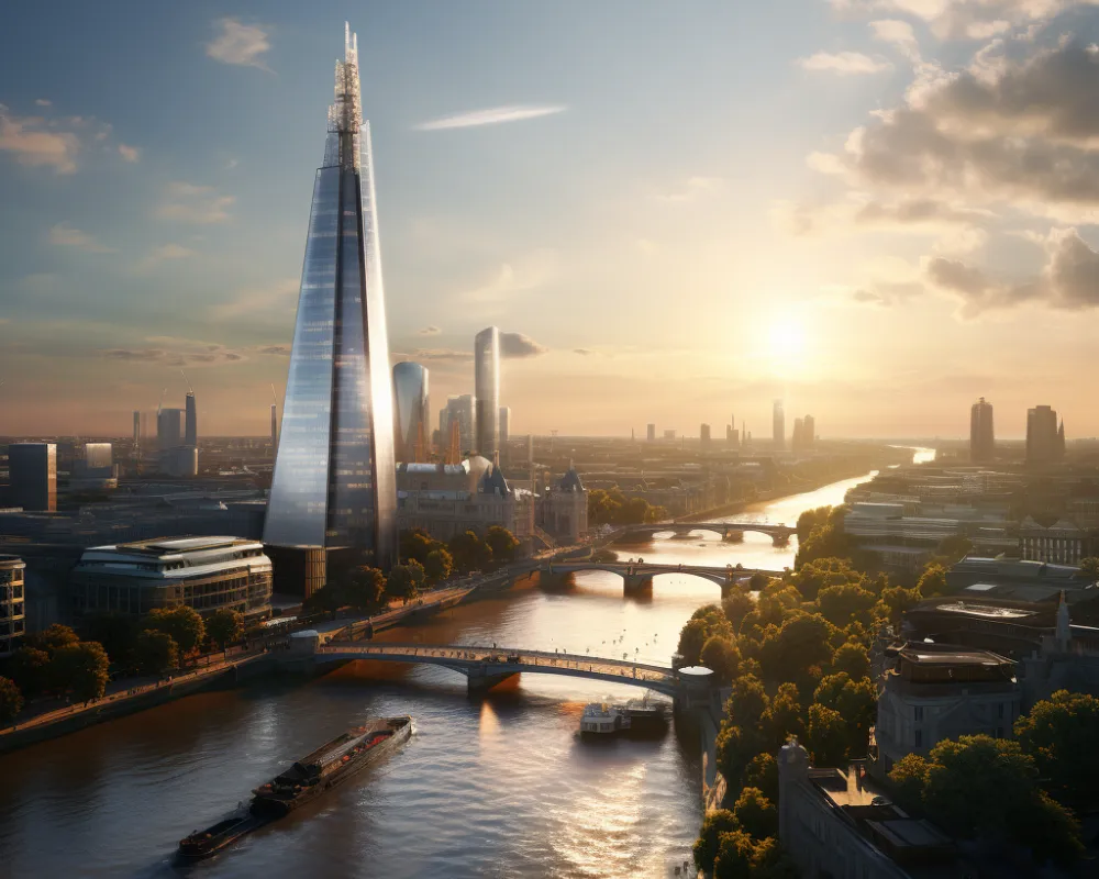 Beautiful high rise building in London