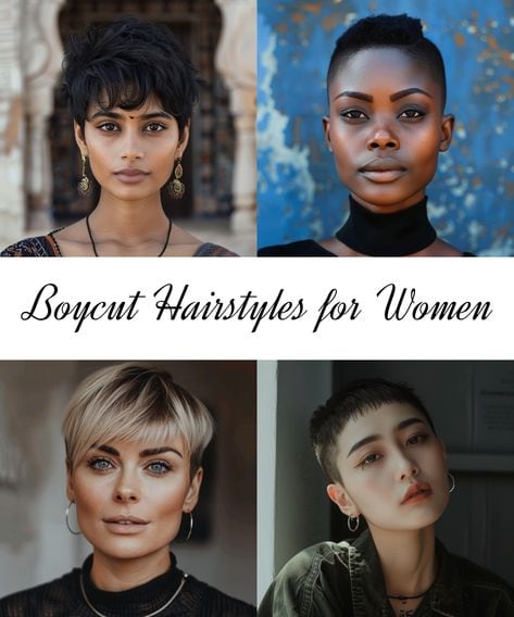 The boycut for women is a bold, short hairstyle…